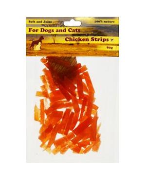 Pochoutka Kuřecí proužky poloměkké 4cm 