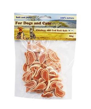 Pochoutka Kuřecí s treskou roláda měkká 