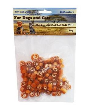 Pochoutka Mini roláda kuře a treska měkká 