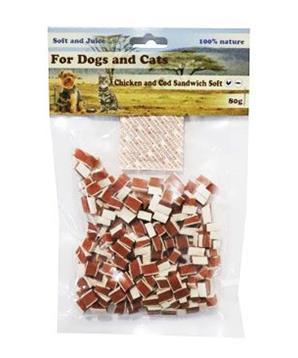 Pochoutka Sandwich kuře s treskou Mini 