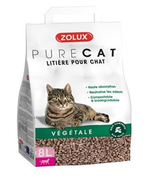 Podestýlka PURECAT natural absorb. rostlinná 8l Zolux