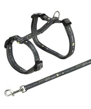 Postroj pro kočku s vodítkem XL GOOD LUCK 34-57cm/13mm