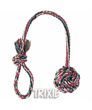 Přetahovadlo HipHop bavlněný míč, červeno,modro,zelená