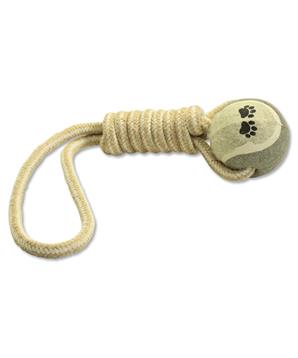 Přetahovadlo DOG FANTASY Juta tenisák házecí 34 cm