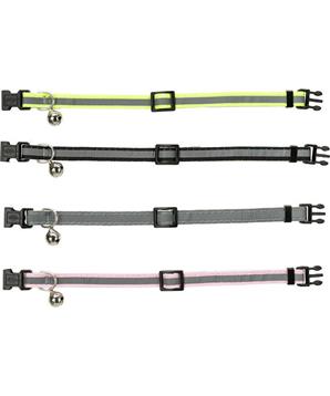 Reflexní obojek pro koťata s rolničkou, různé barvy