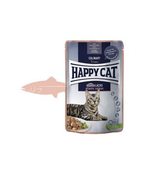 Happy Cat MEAT IN SAUCE Culinary Atlantik-Lachs / Losos