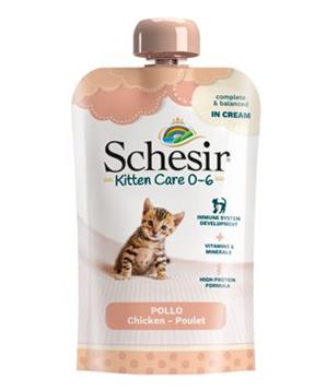 Schesir Cat kaps. Kitten kuře v krému 150g