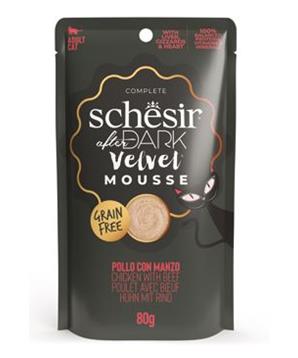 Schesir Cat kapsa After Dark Velv.Mousse kuře/hově.80g