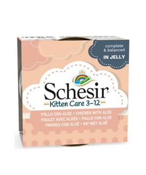 Schesir Cat konz. Kitten kuře/aloe v želé 85g