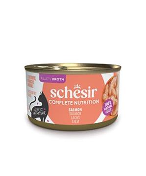 Schesir Cat konz.Compl.Nutrition Losos vývar 