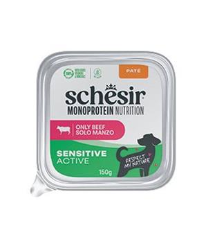 Schesir Dog vanička Monoprot.Active Hovězí paté
