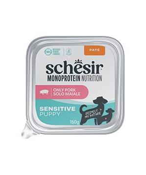 Schesir Dog vanička Monoprotein Puppy Šunka paté 