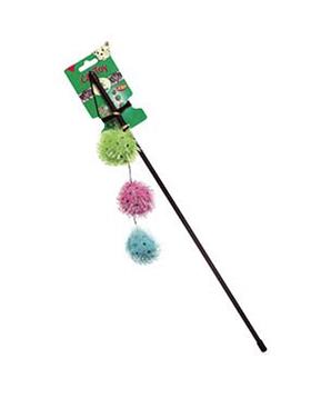 Karlie Škádlítko se třemi chlupatými míčky, rolničkou a catnipem 50cm