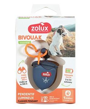 Světýlko blikací BIVOUAK oříšek USB modrá Zolux