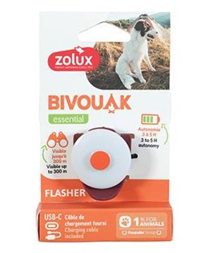 Světýlko blikací BIVOUAK USB červená Zolux