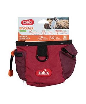 Taška na pamlsky BIVOUAK červená Zolux