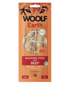 Woolf pochoutka Earth NOOHIDE L Sticks with Beef