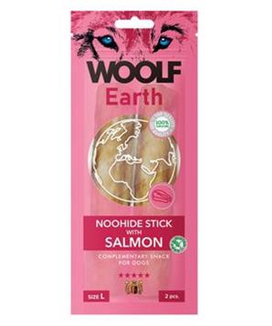Woolf pochoutka Earth NOOHIDE L Sticks with Salmon 