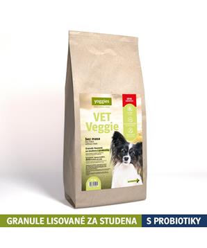 Yoggies VET Veggie bez masa, minigranule lisované za studena s probiotiky