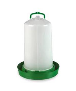 Závěsná klobouková napáječka pro drůbež, zelená