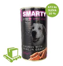 SMARTY Dog Telecí chunks, karton