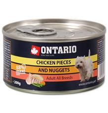Konzerva ONTARIO Dog Chicken Pieces + Chicken Nugget 