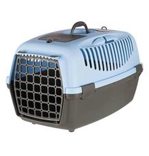 Transportní box CAPRI III 40x38x61cm (max. 12kg) - tmavě šedá/modrá