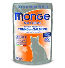 MONGE NATURAL kapsička tuňák v želé pro kočky 80 g