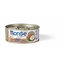 MONGE SUPREME KITTEN tuňák s hnědou rýží a kokosem pro kočky