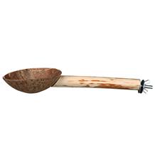 Dřevěné bidýlko s kokosovou miskou 25cm/18mm
