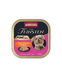 ANIMONDA paštika Vom Feinsten MINI Senior - kuře, králík, bazalka pro psy 