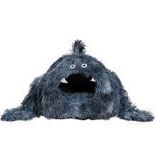 Kukaň MONSTER, 46 x 33 x 46 cm, dlouhovlasý plyš, tmavá modrá - LIMITOVANÁ NABÍDKA