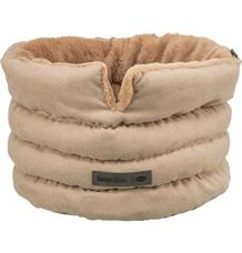 HOME Edition pelech LIANO Soft, kulatý s vysokým okrajem, ø 45 cm, písková/hnědá