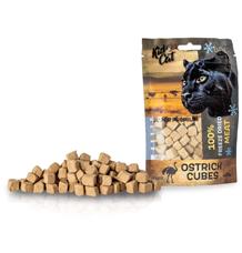 KIDCAT SUPER PREMIUM 100% freeze dried OSTRICH CUBES - pštrosí maso mrazem sušené