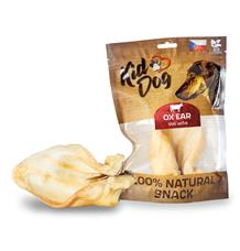 KIDDOG 100 % Natural Snack OX - volí ucho přírodní 17 cm - 30 ks/bal