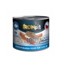 IRONpet Cat Trout (Pstruh) 100% Monoprotein, konzerva