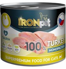 IRONpet Cat Turkey (Krůtí) 100% Monoprotein, konzerva