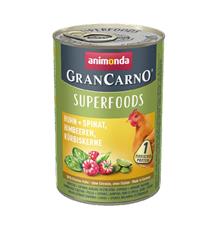 GRANCARNO Superfoods kuře,špenát,maliny,dýňová semínka pro psy