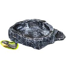 Miska terarijní terasovitá tm.šedá M Komodo 