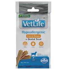 Vet Life Dog Dental Snack Hypoallergenic Fish Adult Medium & Maxi 