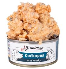 ALL ANIMALS Kočkopes konz. Losos kousky 