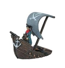 Akvarijní dekorace Pirátská loď 17cm Zolux