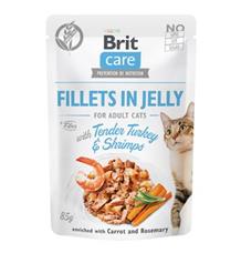 Brit Care Cat Fillets in Jelly with Turkey&Shrimps