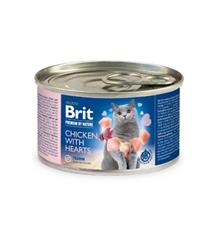 Brit Premium Cat by Nature konz Chicken&Hearts 200g