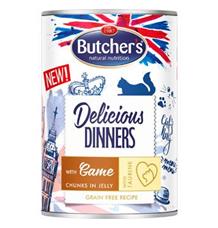 Butcher’s Cat Delicious jelení v želé konz. 