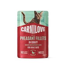 Carnilove Cat Pouch Gravy Pheasant+Rasp.Leaves