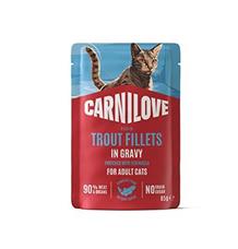 Carnilove Cat Pouch Gravy Trout+Echinacea 