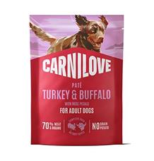 Carnilove Dog Pouch Paté Turkey&Buffalo+Rose 