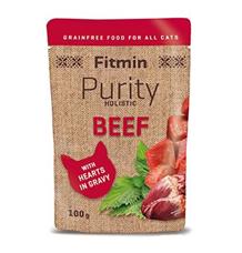Fitmin cat Purity hovězí se srdíčky kapsa