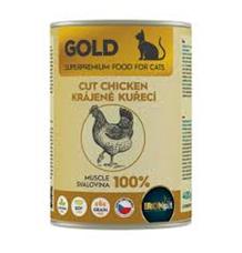 IRONpet Gold Cat Kuřecí krájená svalovina, konzerva